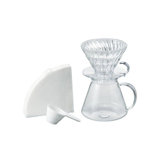 V60 Glass Dripper & Server Set